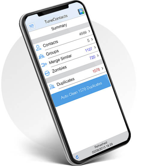 Optimize Contacts using Tuneup Contacts