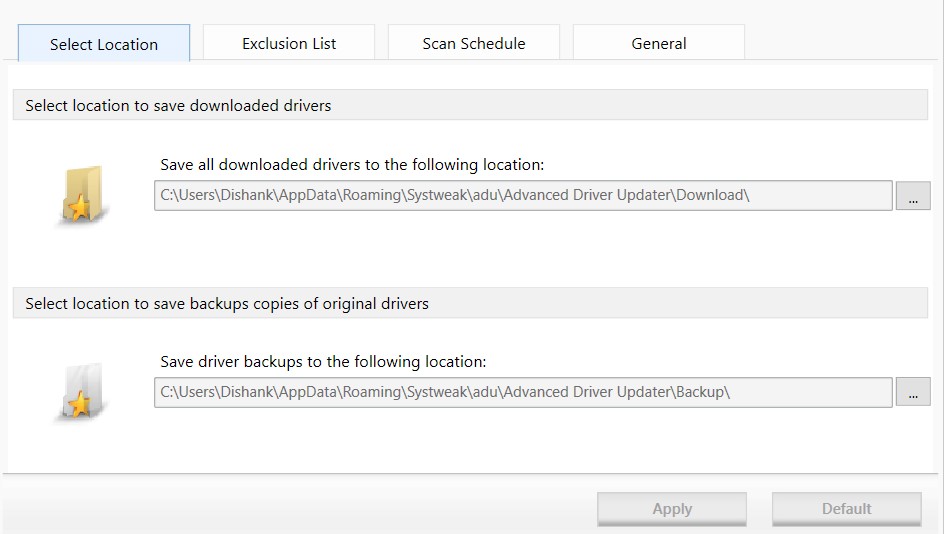 Access to Downloaded Drivers