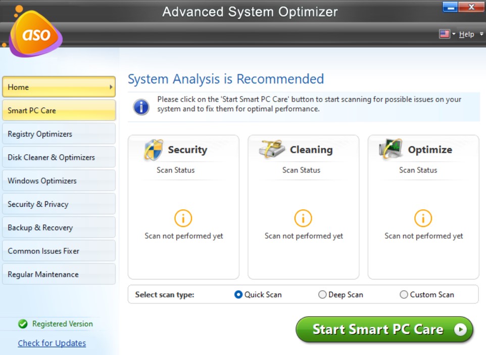 adnavced system optimizer