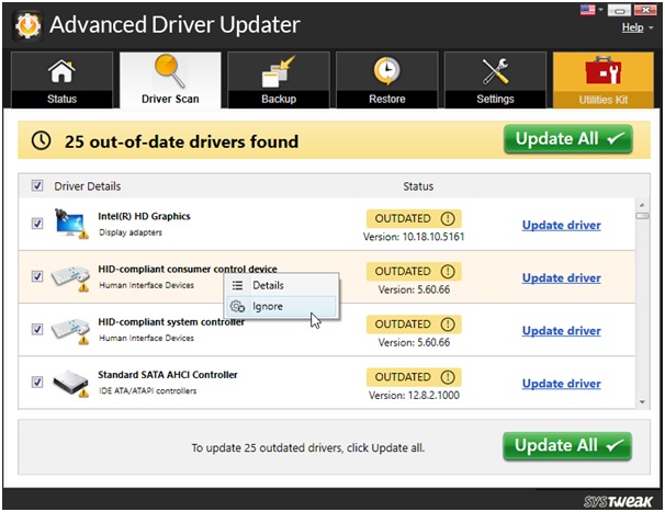 update all outdated driver