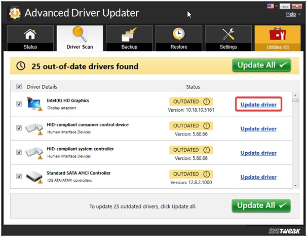 update all outdated driver
