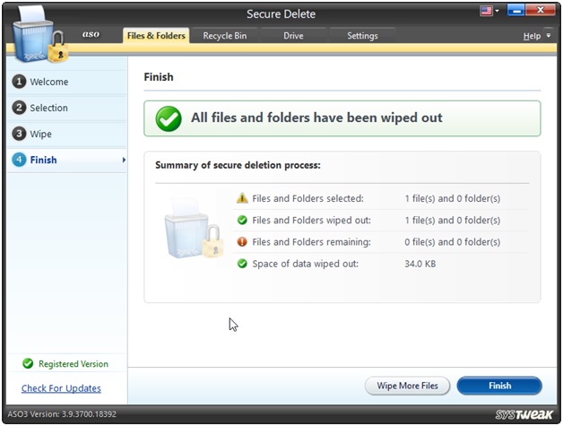 aso folder wiped out