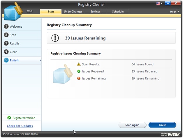 ASO registy issu found