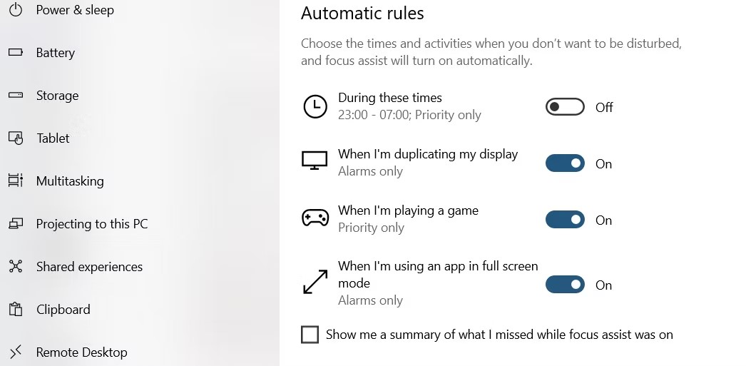 automatic rule