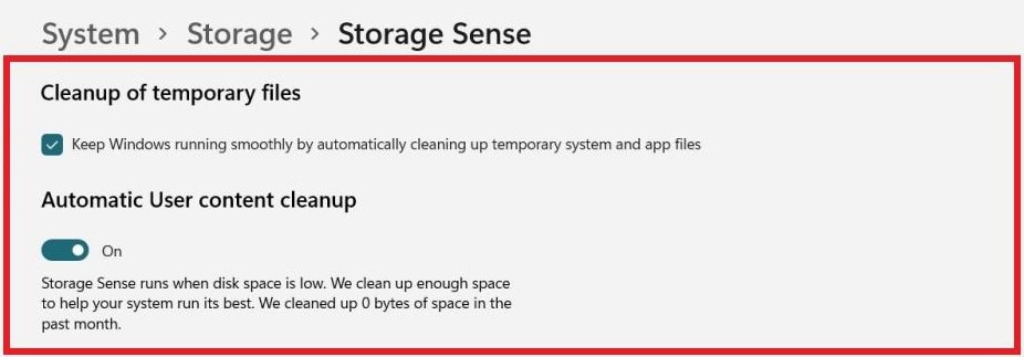automatic usercontent cleanup