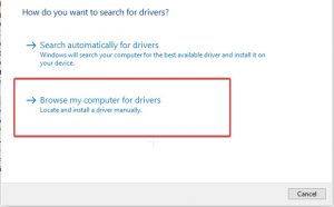 browse my computer driver