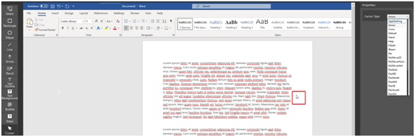 mouse cursor pointer
