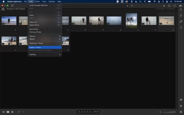 Delete Duplicate Photos from Lightroom