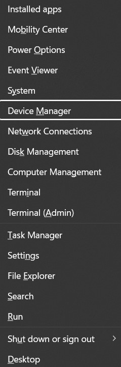 device manager