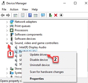 Update driver in device manager