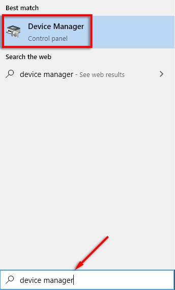 device manager setting