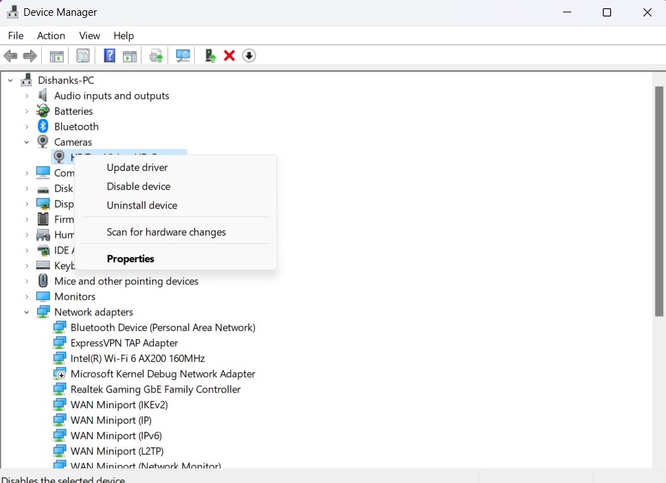 device manager update driver