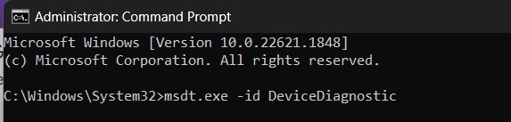 DeviceDiagnostic command in CMD windows