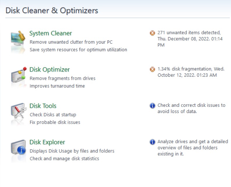 disk cleaner & optimizer