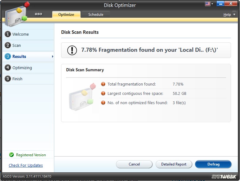 disk optimizer done