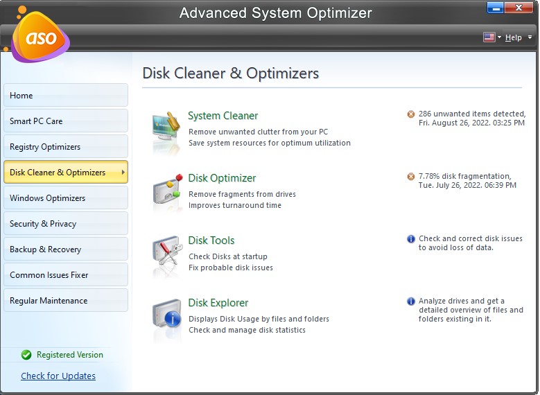 diskcleaner and optimizer