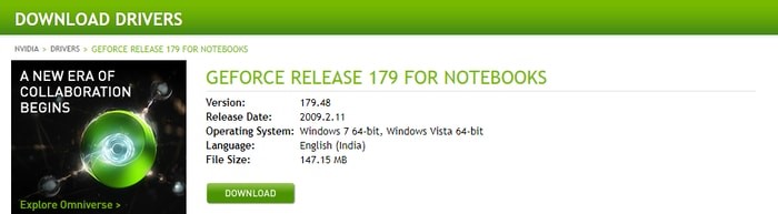 gforce driver download