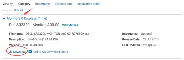 monitor and display driver