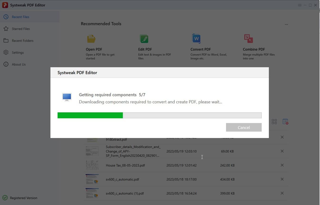 downloading required components