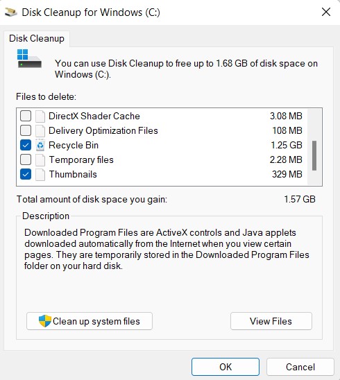 drive disk cleanup
