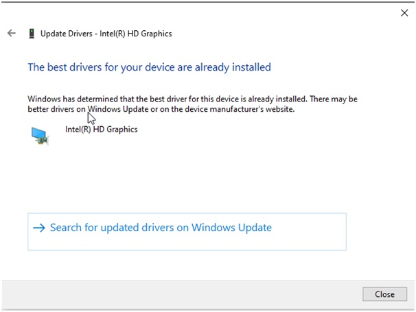 driver already install