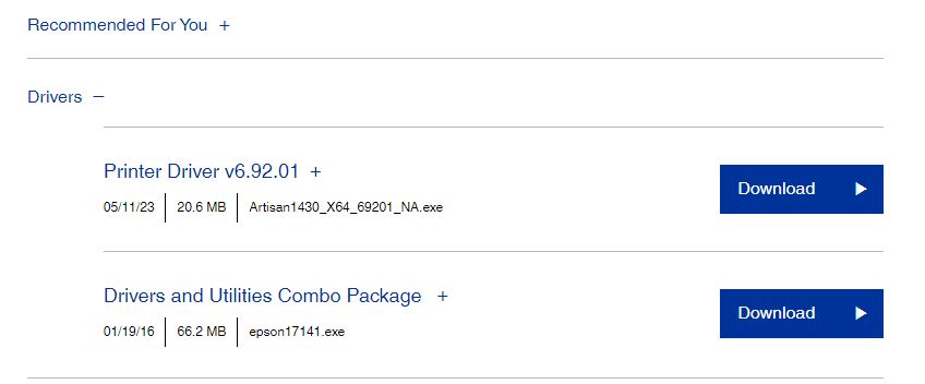 driver download option
