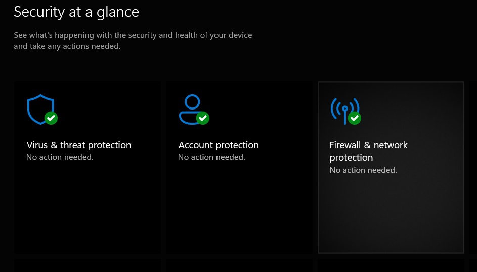 Firewall and network protection option