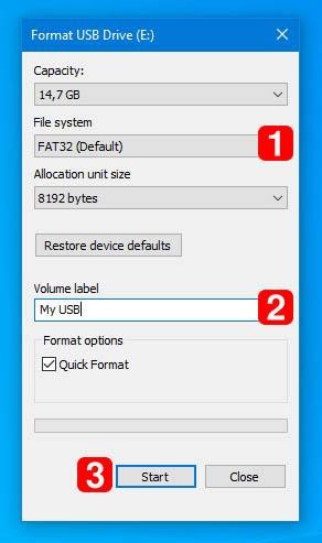 format usb