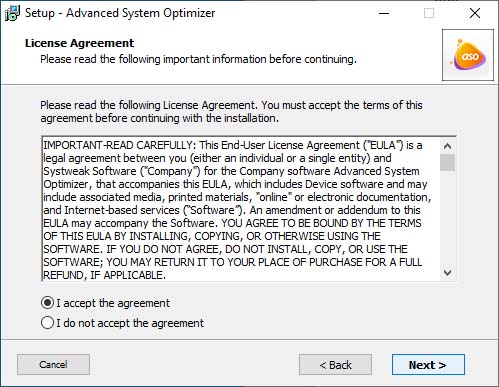 Read the License Agreement, and if you agree, select, I accept the agreement and click Next to proceed with product installation