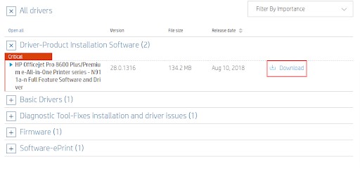 HP OfficeJet 8600 driver