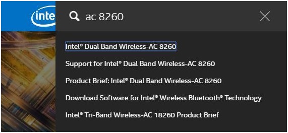 intel ac 8260