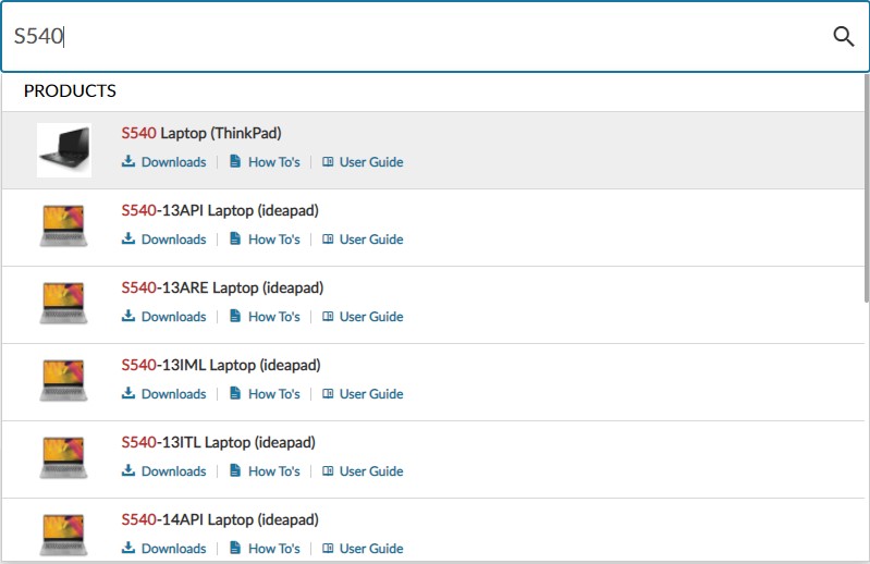 enter the model number