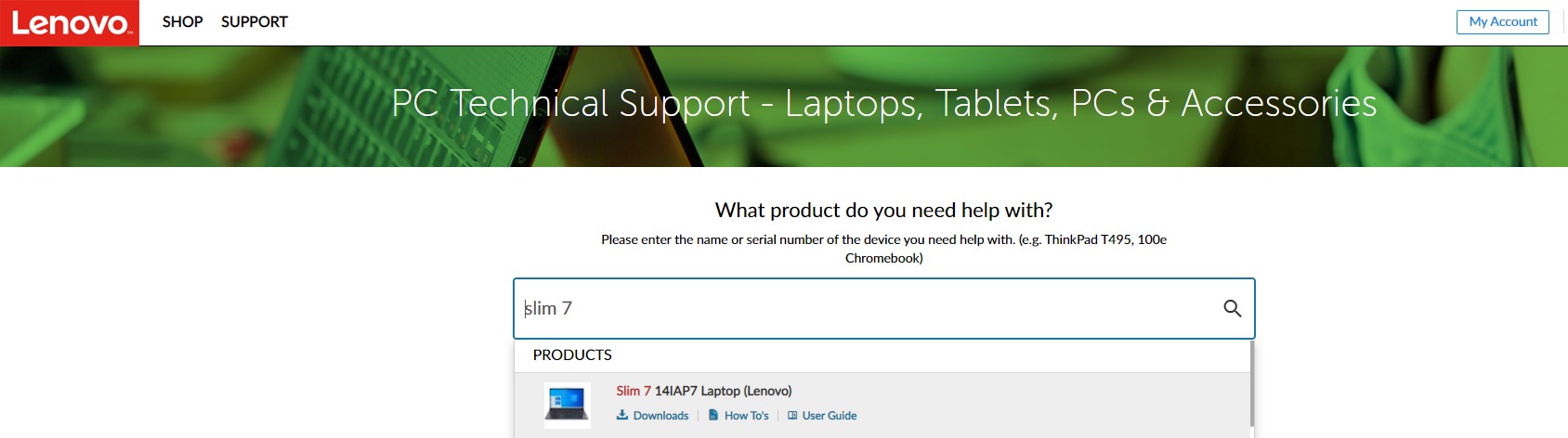 lenovo support