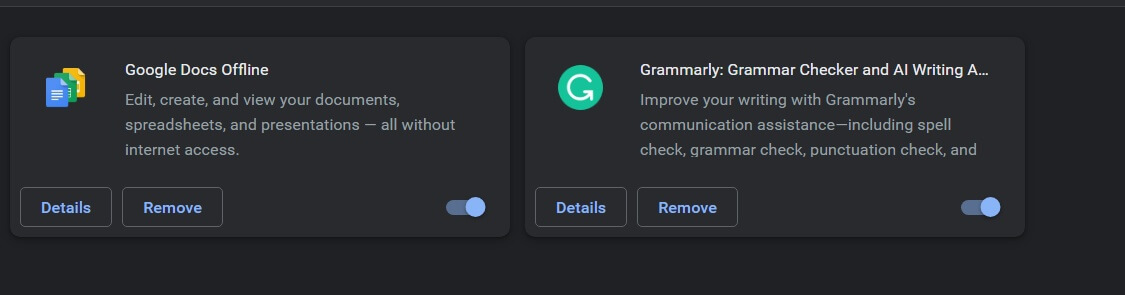 list of browser extensions