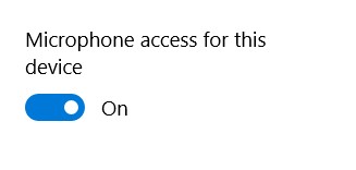 Microphone Access Enable