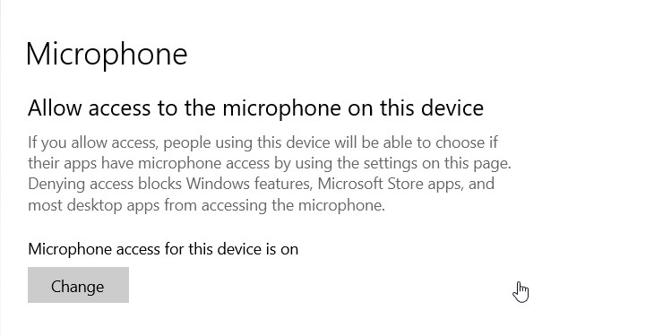 Click on Change option