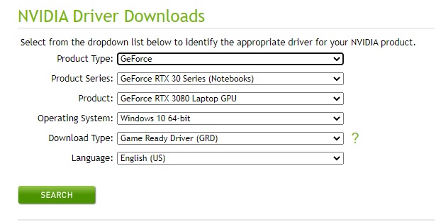 nvidia driver