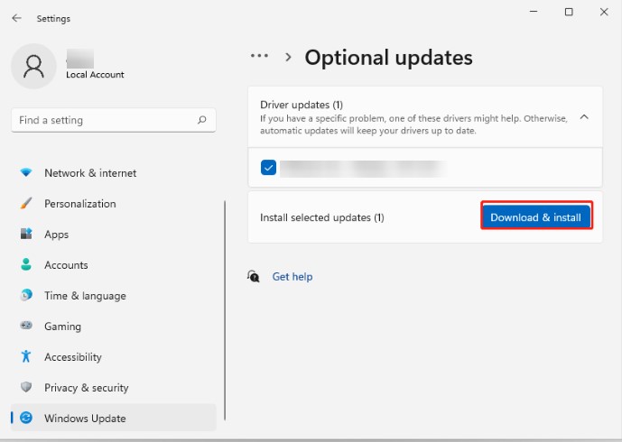 Click on Download & Install button