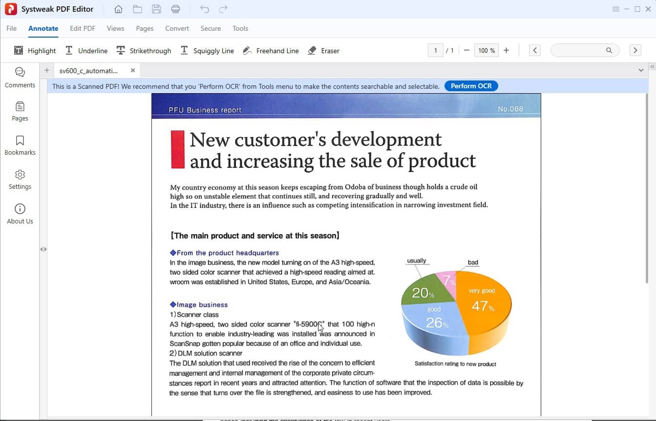 Perform OCR notification bar