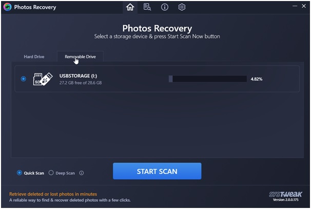 photos recovery scan