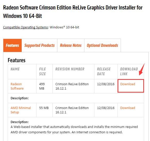 Radeon Software download