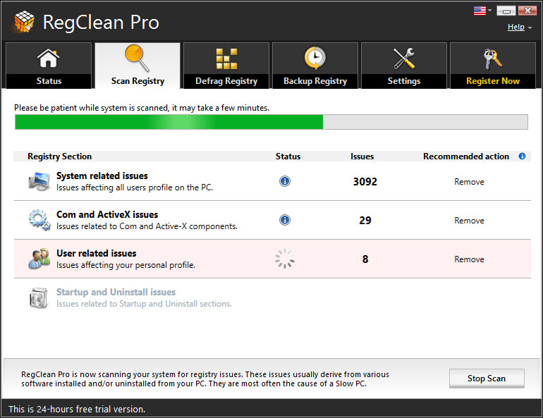 how to clean registry