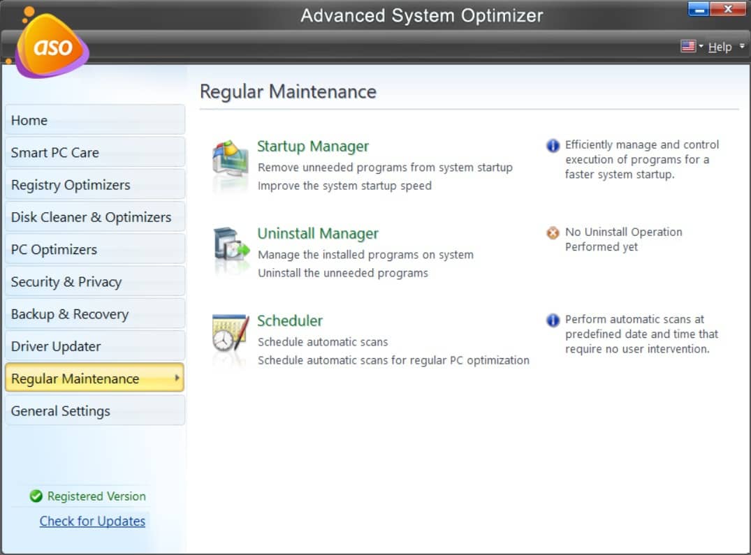 Regular Maintenance - Advanced System Optimizer