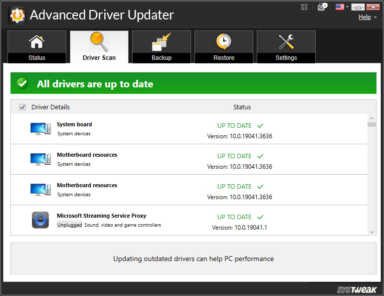 Updated Drivers Installation Succesfull