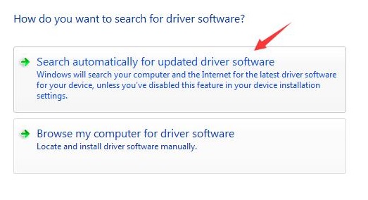 search driver automatically
