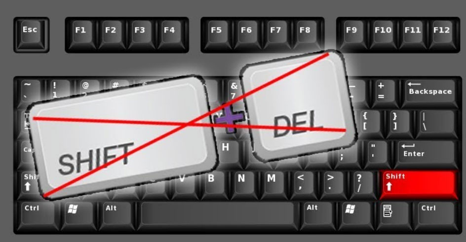 Shift+Del-key-in-keyboard