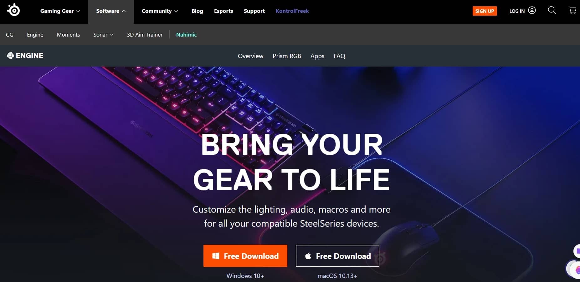 SteelSeries official website