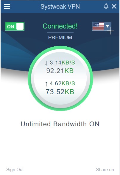 svpn bandwidth