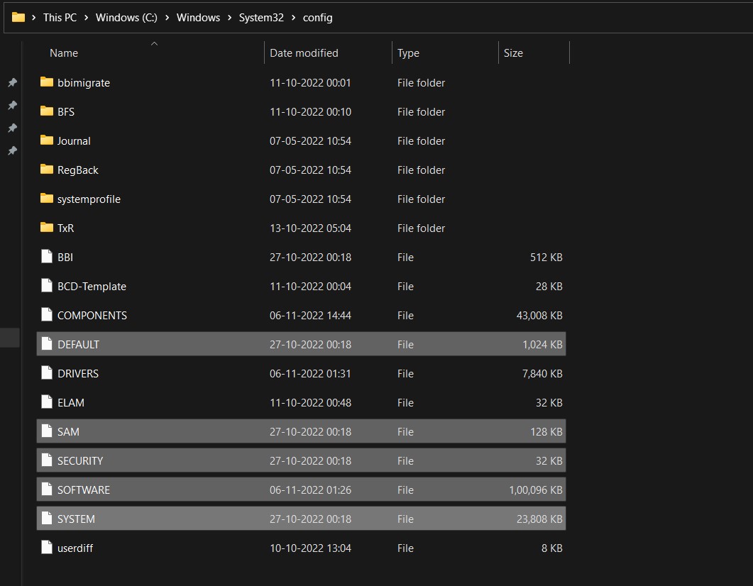 system 32 config file