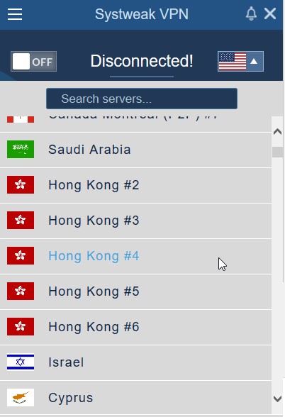 systweak vpn country